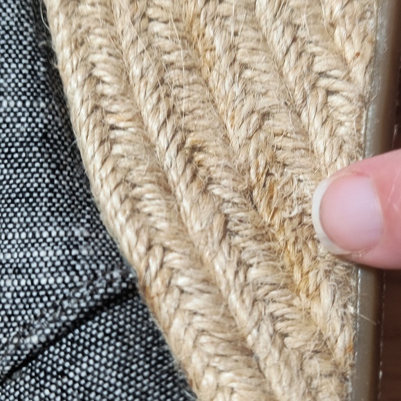 Toms laced espadrille wedges, size 7.5, gray 🩶 - Picture 11 of 11